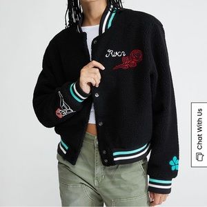 RVCA NWT Dream Team Letterman Jacket